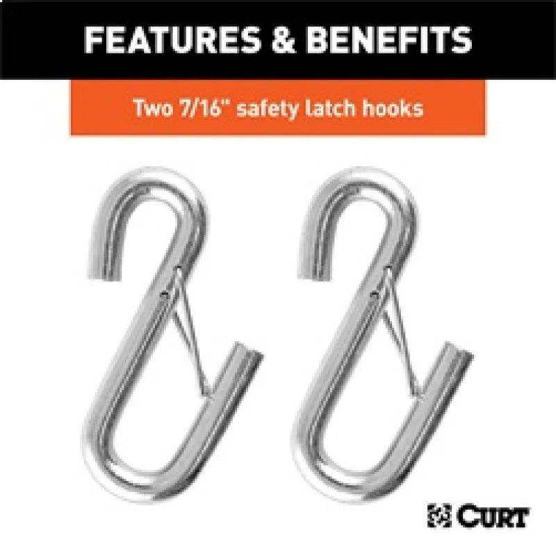 RockJock Curt Towing Safety Cable Kit 44 1/2in Long w/ 2 Snap Hooks 5000lbs 2-Pack - Additional View 6