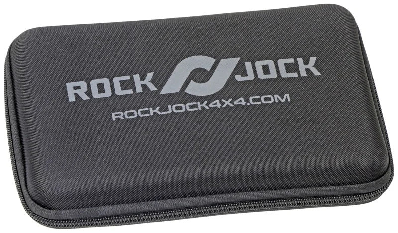 RockJock Elite Analog Tire Deflator 3in Stainless Steel Liquid Filled Gauge Beadlock Friendly - Back View