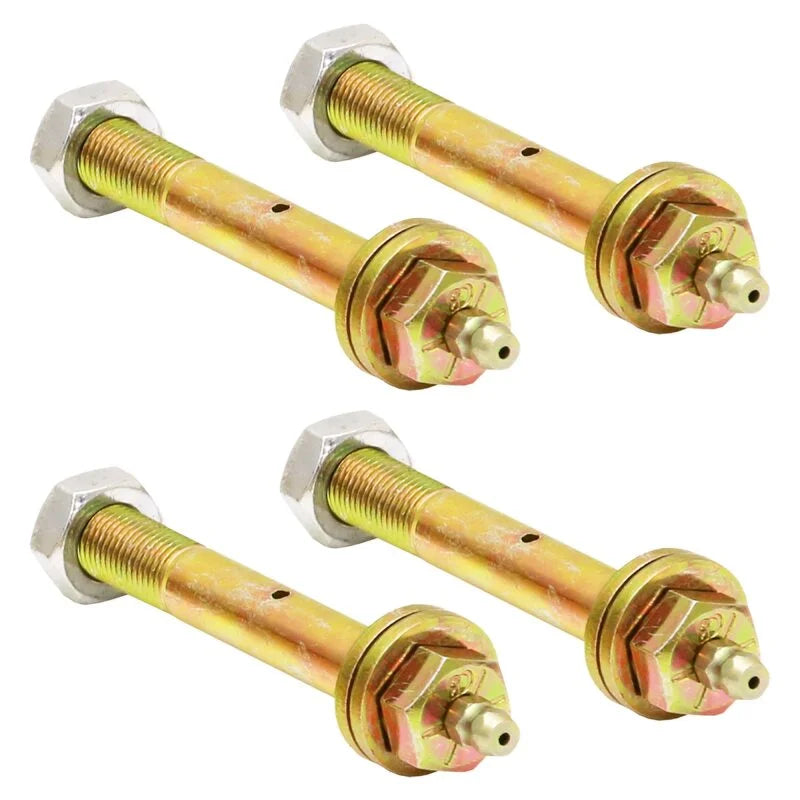 RockJock Greaseable Bolt w/ Hardware 7/16in Thread x 3-1/4in Long (4-pack) - Side View