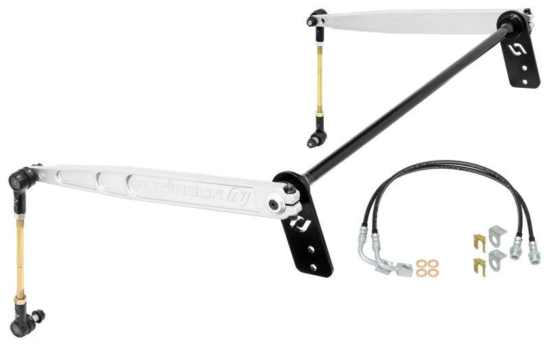 RockJock JK Antirock Sway Bar Kit Rear Billet Aluminum Arms - Main Product View