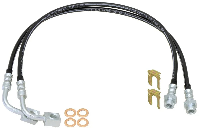 RockJock JK Antirock Sway Bar Kit Rear Billet Aluminum Arms - Back View