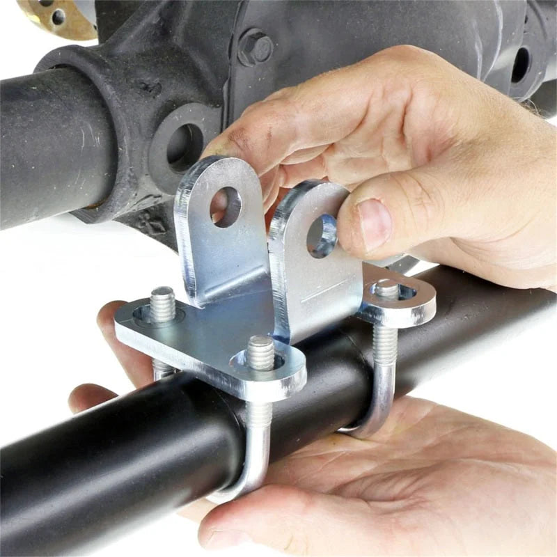 RockJock JK Currectlync Steering Sys. w/Flipped Drag Link 1.65in Dia. Tie Rod 1.3in Dia. w/Hardware - Back View