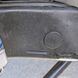 Load image into Gallery viewer, RockJock JK Frame Rail Plugs Frame Behind Front Axle Centerline CNC Machined Black Delrin - Side View