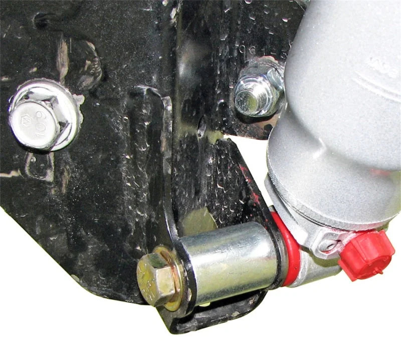 RockJock JK Shock Mount Relocation Kit Rear Lower w/ Hardware Pair - Side View