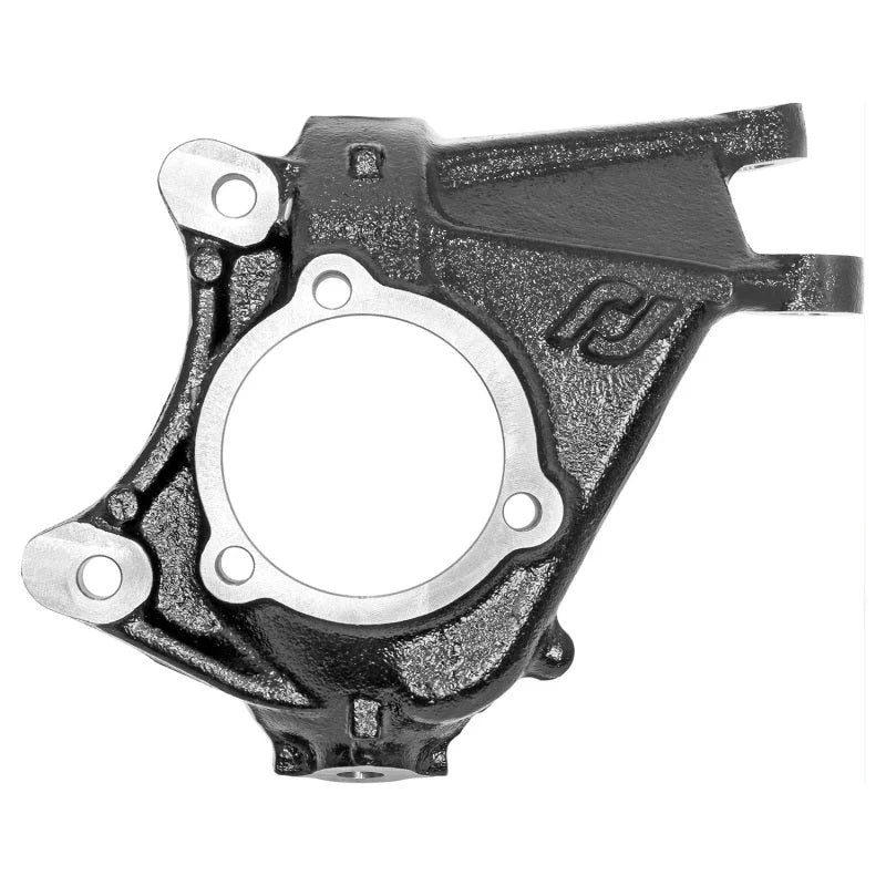 RockJock JK Wrangler Unlimited 4Dr Currectlync High Steer Knuckles 2-3/4in Tie Rod & Drag Link Lift - Side View