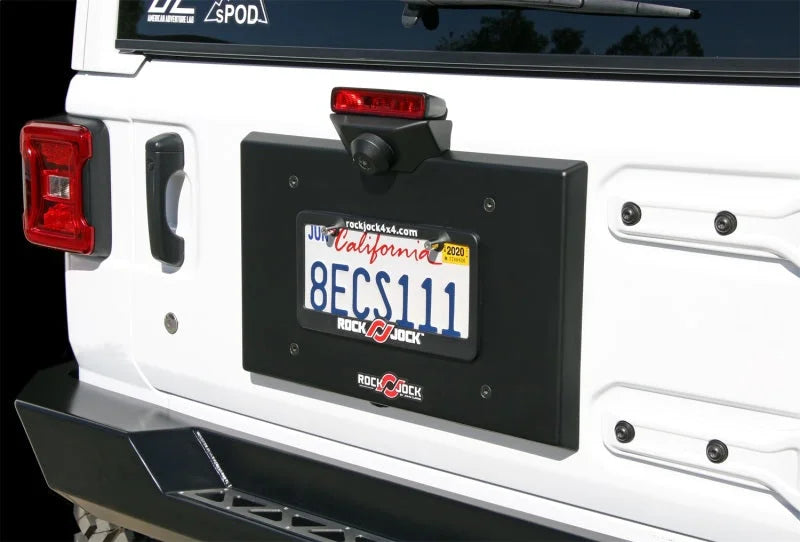 RockJock JL Spare Tire Mount Delete and Vent Cover w/ Hardware - Detail View