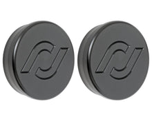 Load image into Gallery viewer, RockJock JL/JT Frame Tube Plugs Frame Front CNC Machined Black Delrin - Main Product View