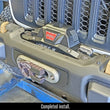 Load image into Gallery viewer, RockJock JL/JT Winch Plate Kit Steel Bumper - Installation View