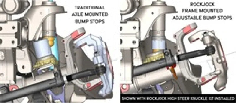 RockJock JL/JT/JK excl. 392 Adjustable Front Bump Stops w/ Hardware - Additional View 6