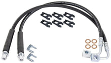 Load image into Gallery viewer, RockJock JT Gladiator Brake Hose Kit Rear w/ Hoses Frame Clips Copper Washers ABS Wire Clips Pair - Main Product View