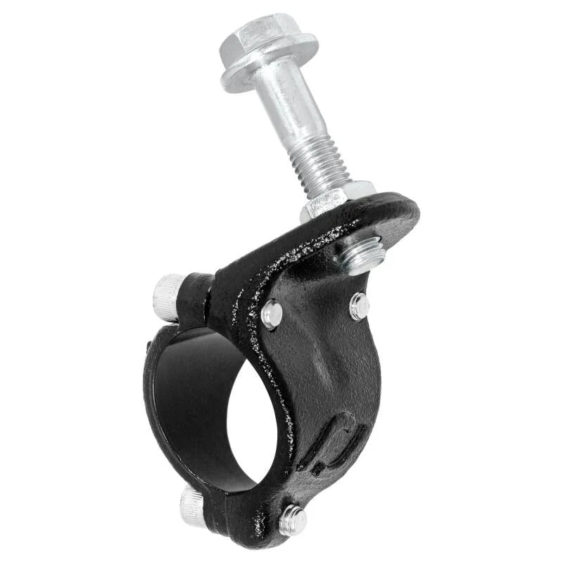 RockJock Jeep JL/JT/JK Forged Chromoly Steering Stabilizer Shock Tie Rod Bracket - Side View