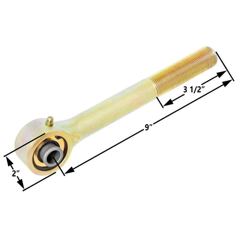 RockJock Johnny Joint 2in Narrow Rod End (Long Shank - 1in RH Thread 1.600in x .562in Ball) - Main Product View