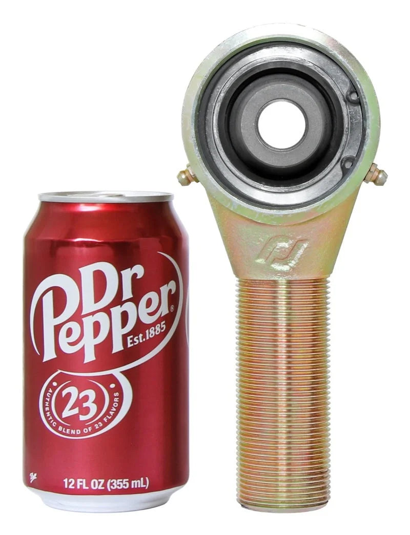 RockJock Johnny Joint Rod End 3in Narrow Forged 1 1/2in-12 LH Threads 3.250in x 3/4in Ball - Side View