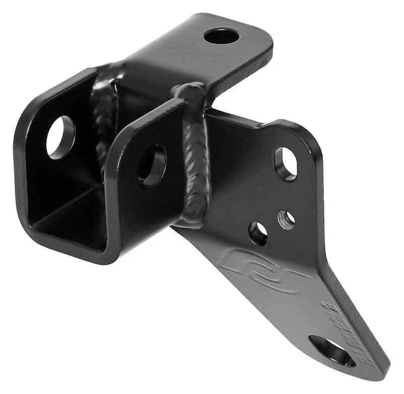 RockJock Left Rear Antirock Sway Bar Axle Bracket - Steel (Fits RJ-256200-101 / 103) - Side View
