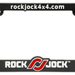 Load image into Gallery viewer, RockJock License Plate Frame Black Plastic w/ Red and White