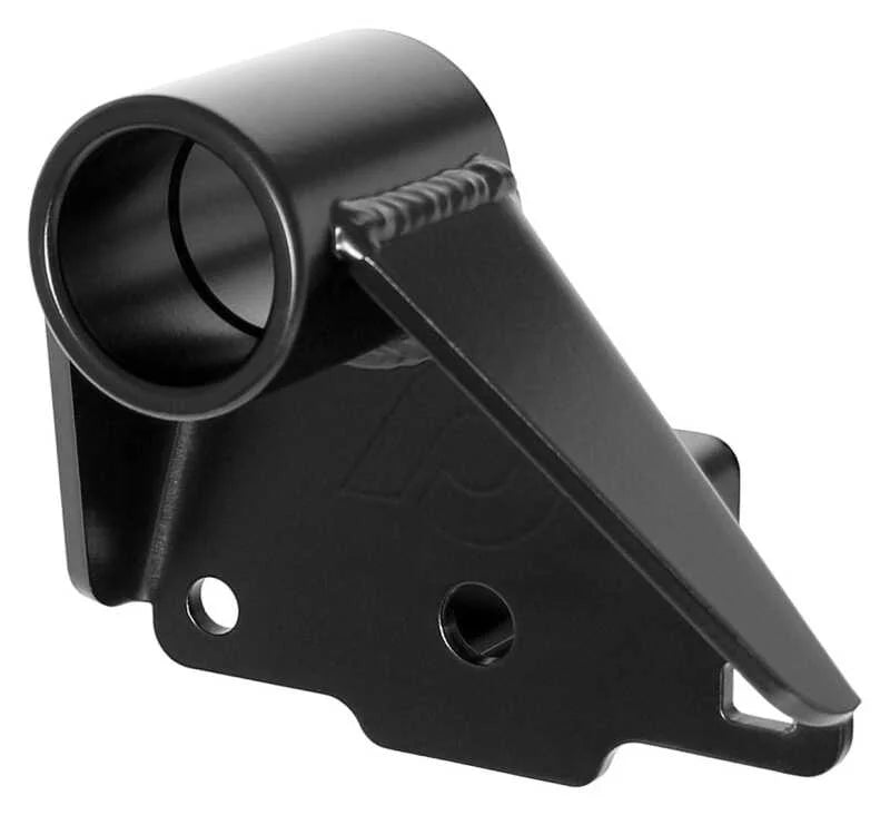 RockJock Right Rear Antirock Sway Bar Frame Bracket - Steel (Fits RJ-256200-101 / 103) - Side View