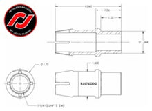 Load image into Gallery viewer, RockJock RockNut Kit Nut and Bung 1 1/4in LH Thread - Side View