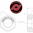 Load image into Gallery viewer, RockJock RockNut Kit Nut and Bung 1in LH Thread - Additional View 5