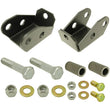 Load image into Gallery viewer, RockJock TJ/LJ Shock Mount Extensions Rear Lower w/ Hardware Pair - Main Product View