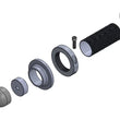 Load image into Gallery viewer, RockJock TJ/LJ/XJ/MJ ACOS Front Adjustable Coil Spring Spacers - Side View