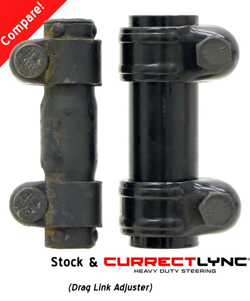RockJock TJ/LJ/XJ/MJ Currectlync Steering System Bolt-On w/ 1 1/4in Dia. Tie Rod/Forged Drag Link - Additional View 5