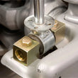 Load image into Gallery viewer, RockJock TJ/LJ/XJ/MJ Shock Bar Pin Eliminator Kit Front Pair - Side View