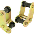 Load image into Gallery viewer, RockJock YJ Boomerang Leaf Spring Shackles Rear w/ Urethane Bushings HD Greasable Bolts Pair - Main Product View