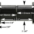 Load image into Gallery viewer, RockJock YJ Boomerang Leaf Spring Shackles Rear w/ Urethane Bushings HD Greasable Bolts Pair - Side View