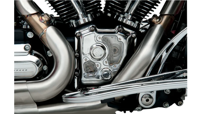 Roland Sands Design Clarity Cam Cover - Chrome - Side View
