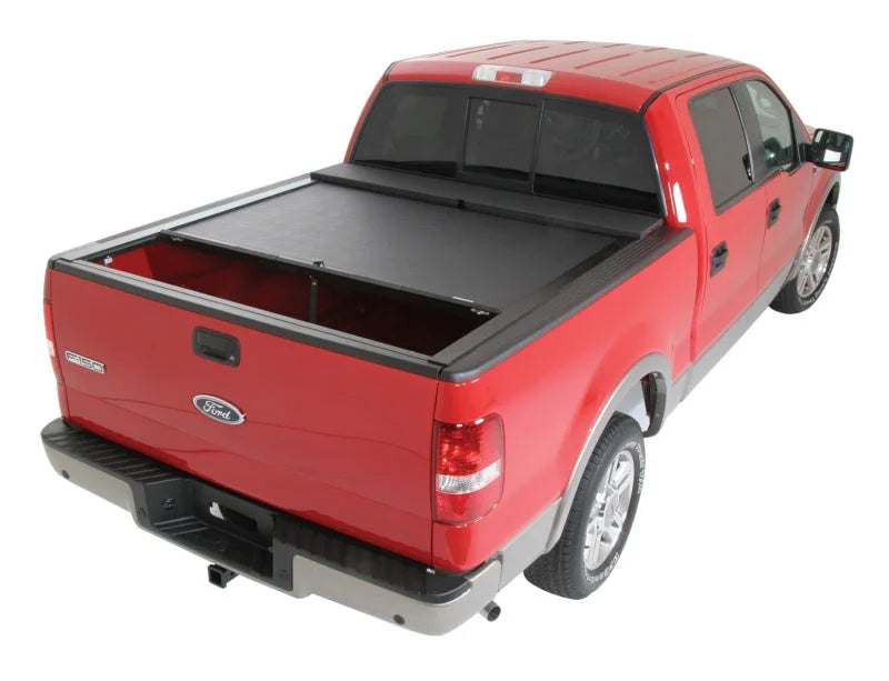 Roll-N-Lock 04-08 Ford F-150 Super Cab/Super Crew XSB 66in M-Series Retractable Tonneau Cover - Side View