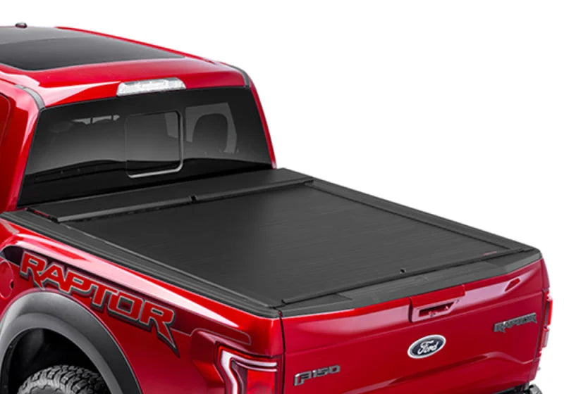 Roll-N-Lock 15-18 Ford F-150 XSB 65-5/8in A-Series Retractable Tonneau Cover - Installation View