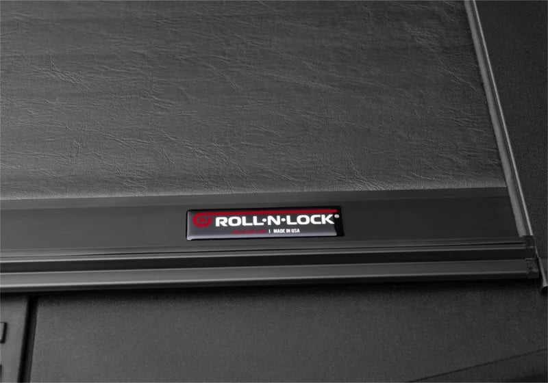 Roll-N-Lock 15-18 Ford F-150 XSB 65-5/8in M-Series Retractable Tonneau Cover - Side View