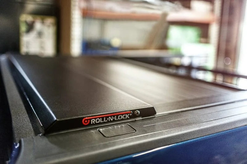 Roll-N-Lock 16-17 Toyota Tacoma Double Cab 60-1/2in E-Series Retractable Tonneau Cover - Back View