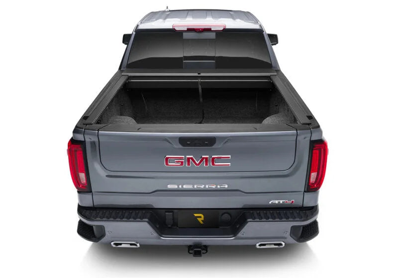 Roll-N-Lock 2020 Chevy Silverado / GMC Sierra 2500-3500 80-1/2in M-Series Retractable Tonneau Cover - Side View