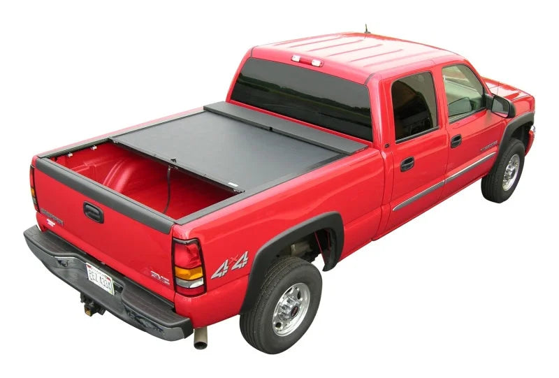 Roll-N-Lock 99-07 Chevy Silverado/Sierra SB 77-3/4in M-Series Retractable Tonneau Cover - Side View