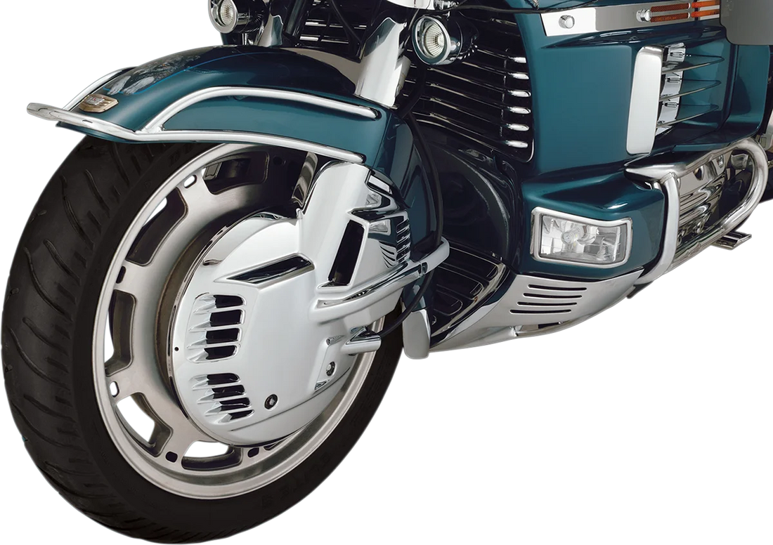 Rotor Disc Covers Show Chrome - Side View