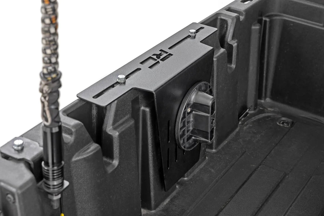 Rough Country 10L Fluid Container Bed Side Mount | Multiple Makes & Models (Polaris/Can-Am/CFMOTO) 99090 - Back View