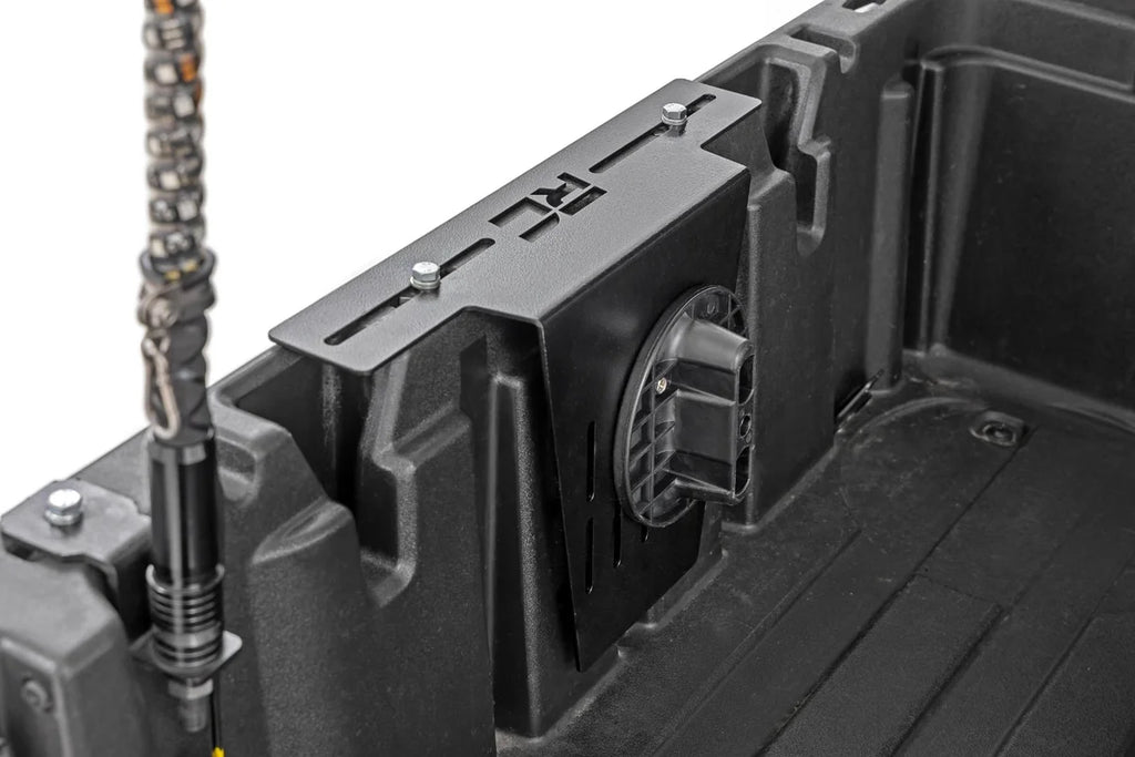 Rough Country 10L Fluid Container Bed Side Mount | Multiple Makes & Models (Polaris/Can-Am/CFMOTO) 99090 - Back View
