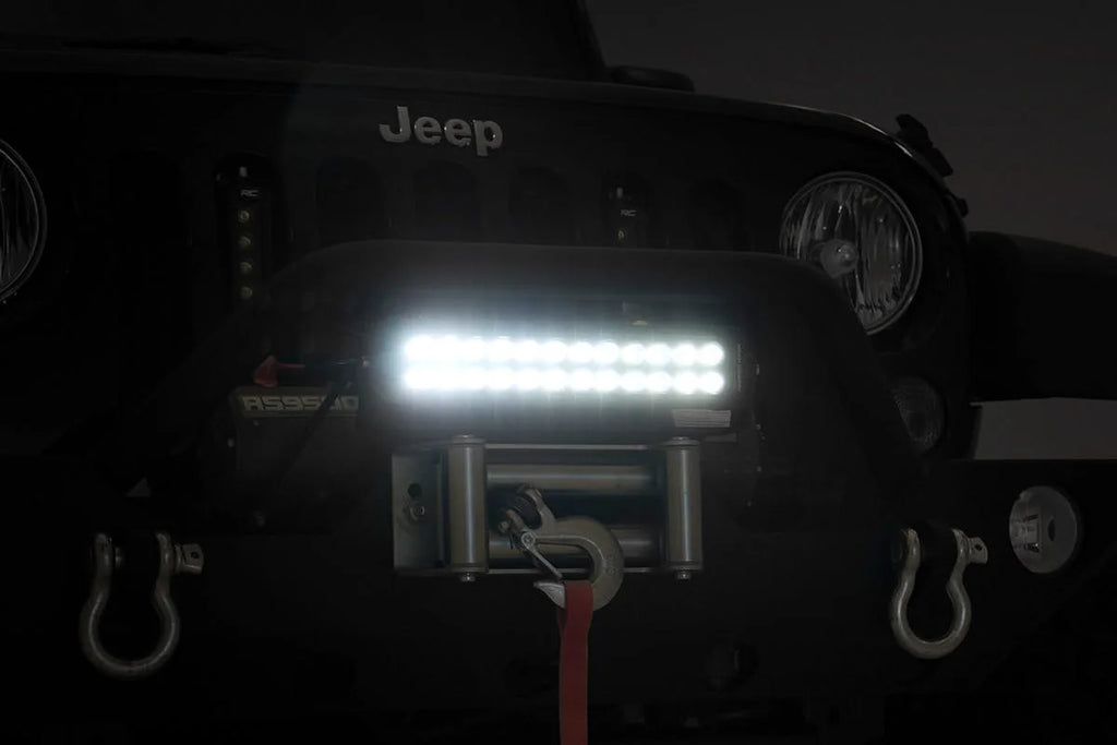 Rough Country 12 Inch Black Series LED Light Bar | Dual Row 70912BL - Installation View