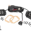 Load image into Gallery viewer, Rough Country 2 Inch Black Series LED Light Pods |  Flush Mount | Cool White DRL 70803BLKDRL - Main Product View