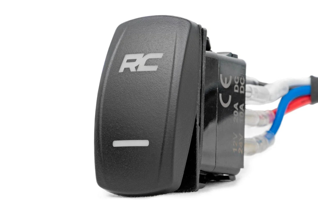 Rough Country 2 Inch Black Series LED Light Pods |  Flush Mount | Cool White DRL 70803BLKDRL - Installation View