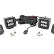 Load image into Gallery viewer, Rough Country 2 Inch Black Series LED Light Pods | Spot | Square 70903BL - Back View