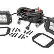 Load image into Gallery viewer, Rough Country 2 Inch Chrome Series LED Light Pods | Flush Mount | Amber DRL 70803DRLA - Mounting View