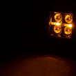 Load image into Gallery viewer, Rough Country 2 Inch Chrome Series LED Light Pods | Flush Mount | Amber DRL 70803DRLA - Side View