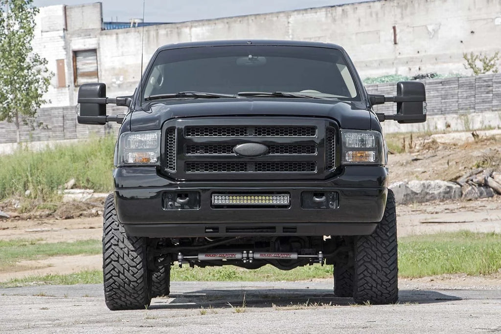 Rough Country 2 Inch Leveling Kit | Leaf Block | Ford Excursion 4WD (2000-2005) 49800_A - Installation View