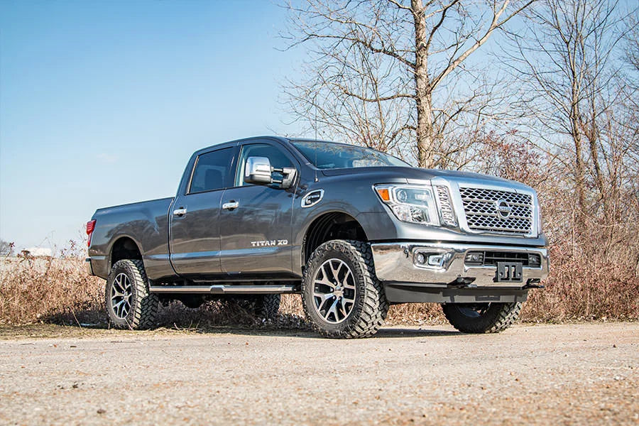 Rough Country 2 Inch Lift Kit 868 fits 2016-2024 Nissan TITAN XD - Side View