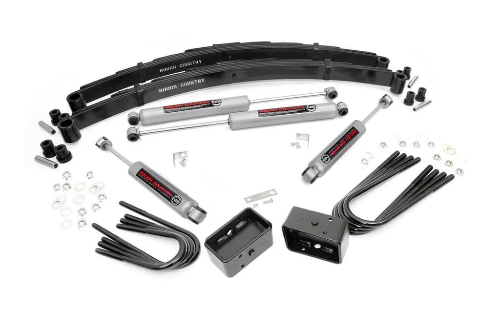 Rough Country 2 Inch Lift Kit | Rear Blocks | Chevy/GMC C10/K10 C15/K15 Truck/Half-Ton Suburban/Jimmy (73-76) 105N3