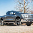 Load image into Gallery viewer, Rough Country 2 Inch Lift Kit | Red Spacers 868RED fits 2016-2024 Nissan TITAN XD - Side View