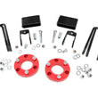 Load image into Gallery viewer, Rough Country 2 Inch Lift Kit | Red Spacers | Nissan Titan XD 2WD/4WD (2016-2024) 868RED - Kit Contents