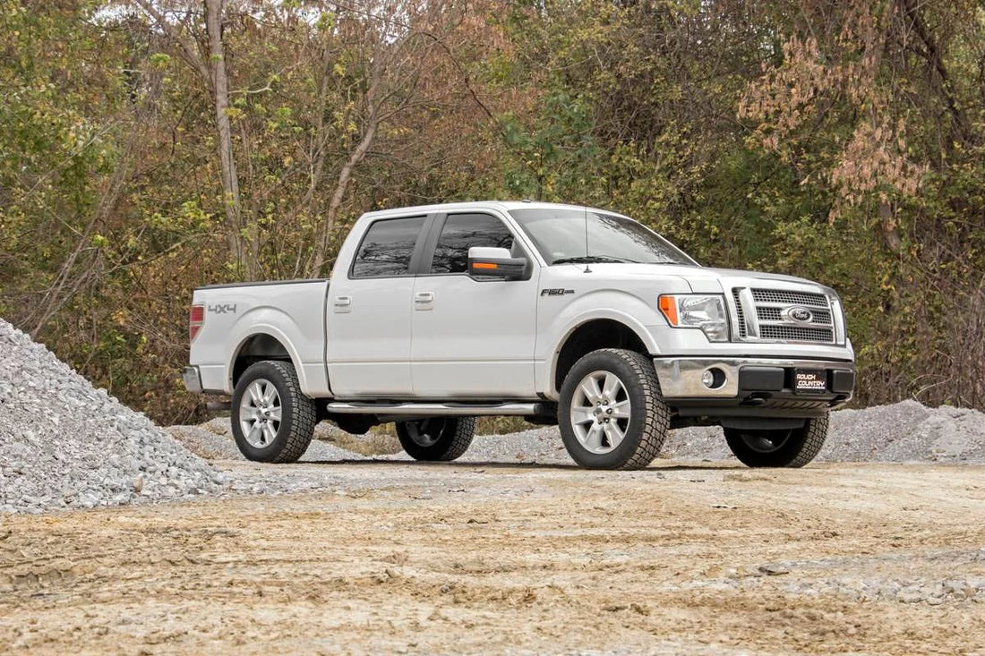 Rough Country 2 Inch leveling Kit | Aluminum | Ford F-150 2WD/4WD (2009-2013) 568 - Back View